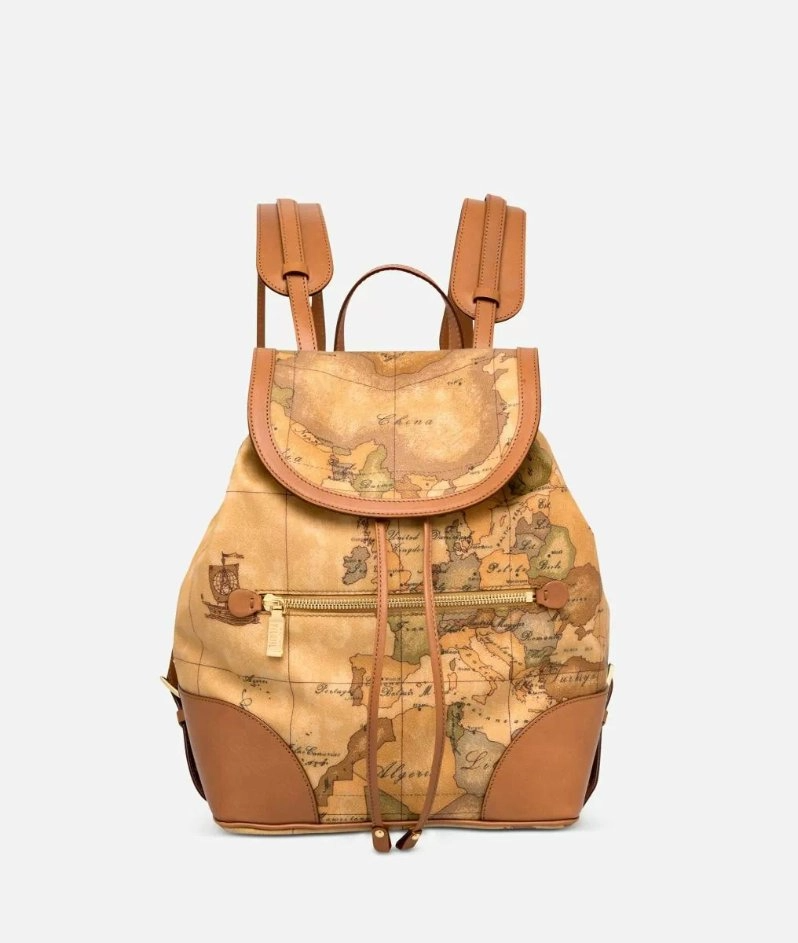 Geo Classic Zaino con angoli in pelle